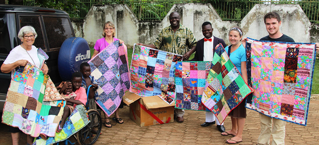 Presenting the quilts
